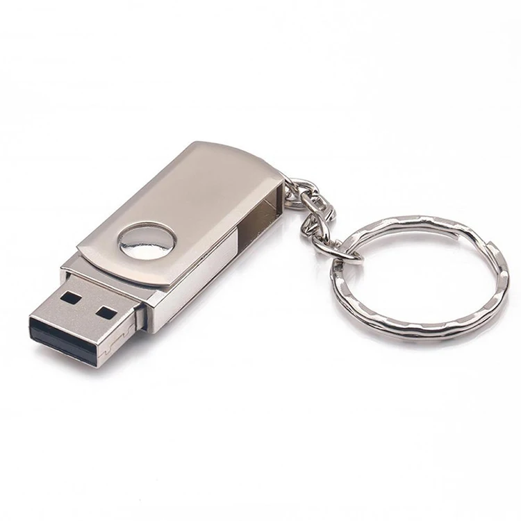 

Waterproof Metal Silver usb flash drive pen drive 64GB 32GB 16GB 8GB 4GB pendrive with key ring u disk memory disk usb 2.0