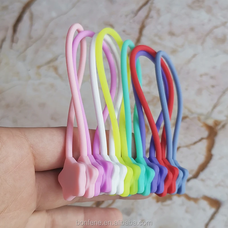19cm Star Strong Silicone Twist Ties /silicone Cable Wraps