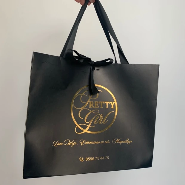 

wholesale custom logo shopping packaging paper bags boutique carrier bag luxury gift clothing packaging retail bag with handle