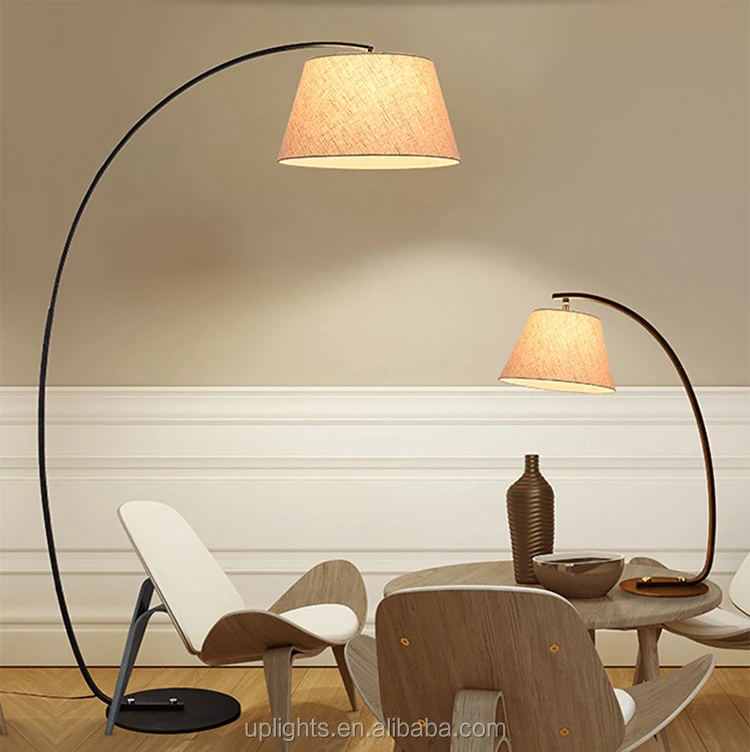 curved standing lamp