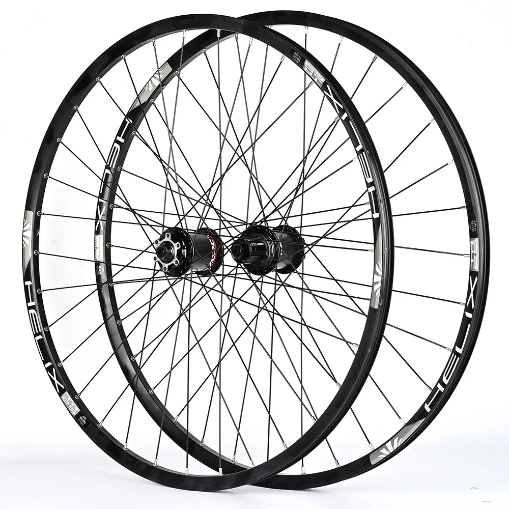 

Helix Hot sell MTB bike 27.5 carbon wheels 35mm wide hookless 27.5er Mountain bike 26 wheels straight pull hubs MTB Wheelset, Black /red /blue /gold /grey /pink