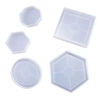 

Diy Crystal Epoxy Gel Silicone Mold Round Pen Cylinder Square Hexagonal Hex Coaster Resin Silicone Mold