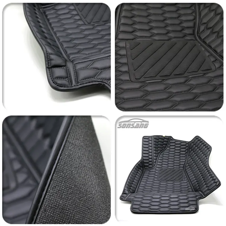 Customized Auto 3d Carpet Car Mat Bulk Leather Foot Carmats Luxury Car