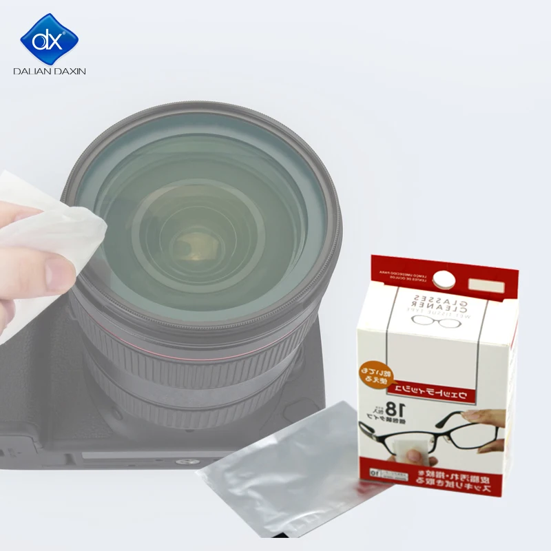 

Factory One-Off Oem Disposable Anti Fog Optical Glasses Cleaning Lens Wet Wiping Paper Tissue