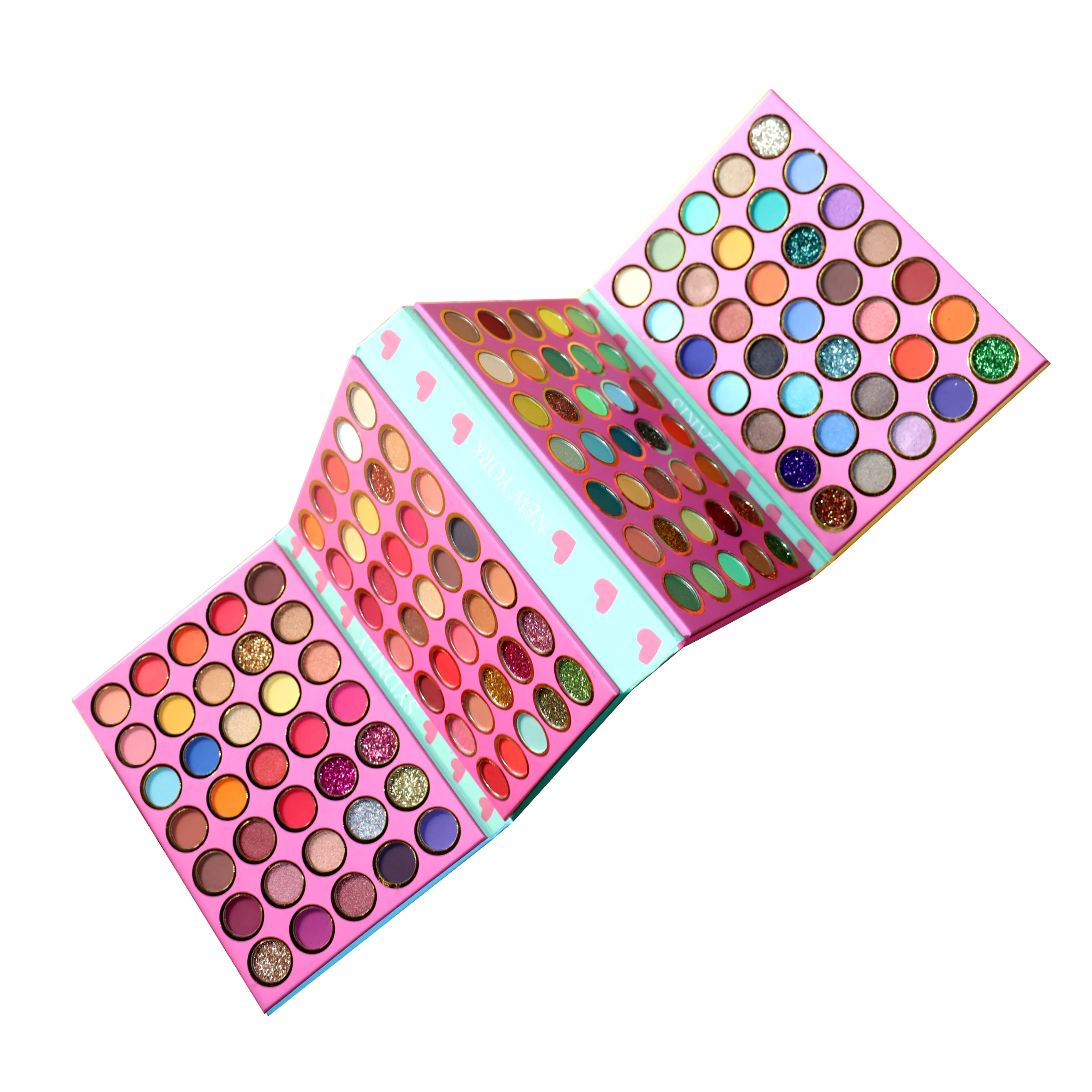 

New Arrival OEM Foldable Eyeshadow Private Label Makeup Palette Make Your Own 140 Colors Eyeshadow Palette