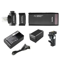 

Godox AD200Pro 2.4G TTL HSS Pocket Flash Light W/ 14.4V/2900mAh Lithium Battery