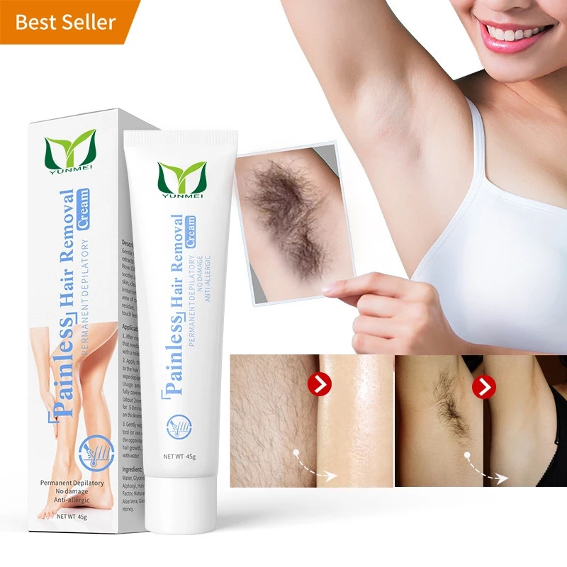 

Best Private Label Unique Body Face Virgin Pubic Organic Instant 5 minutes Hair Removal Depilatory Cream For Men And Women