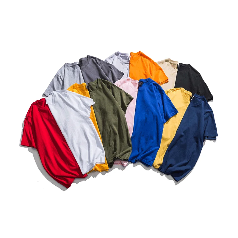 

Factory wholesale High quality unisex short sleeve cotton blank plain t shirts in bulk