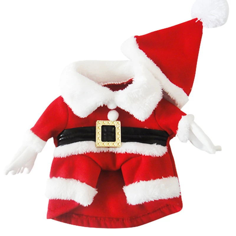 

New pet Christmas clothing Factory direct sales three-dimensional transformation Santa dog Christmas clothing, Red