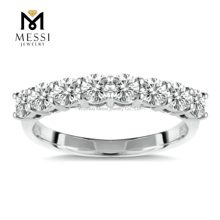 

Wholesale18K Solid Gold Eternity Diamond Jewelry Moissanite Ring