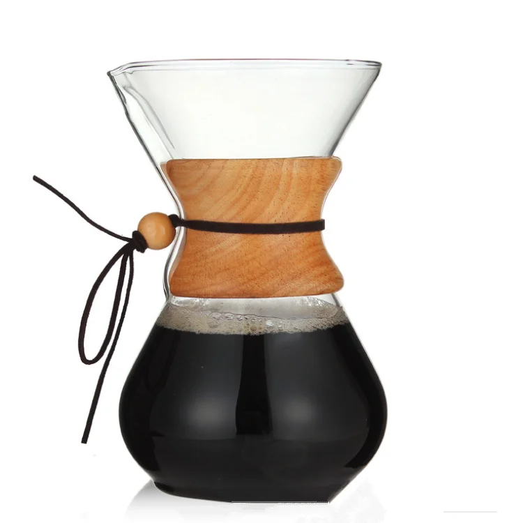 

Glass Coffee Kettle with Stainless Steel Filter Drip Brewing Hot Brewer Coffee Pot Dripper Barista Pour Over Coffee Maker