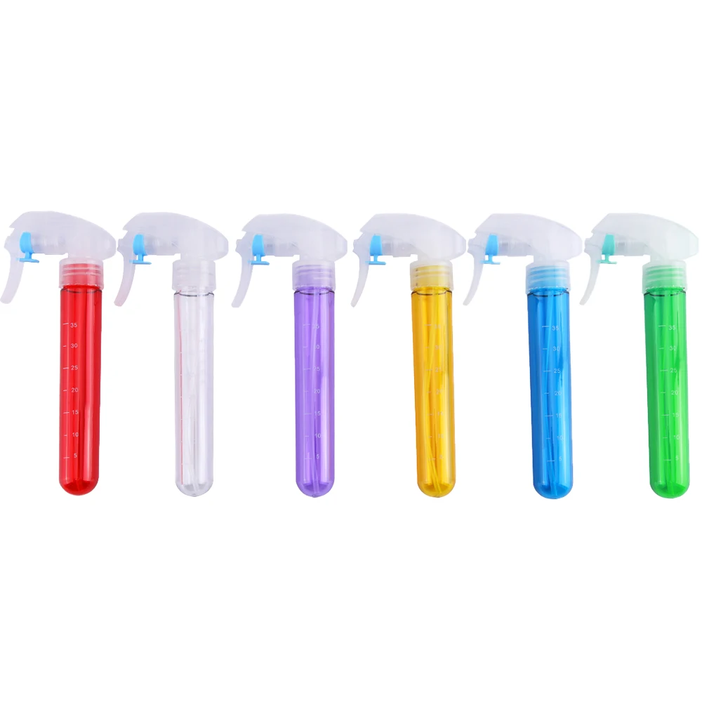 

salon hair mini Snap type transparent color finger high portable transparent plastic Pocket spray bottle
