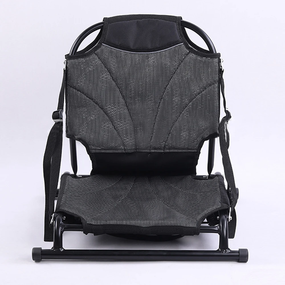 

FunFishing Canoe Kayak Cushion Aluminium On Top Backrest Seat Adjustable Chair Seat Sit, Black grey custom color