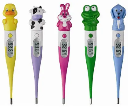 Cartoon Electronic Baby Adult Thermometer Soft Head Household Digital Thermometer
