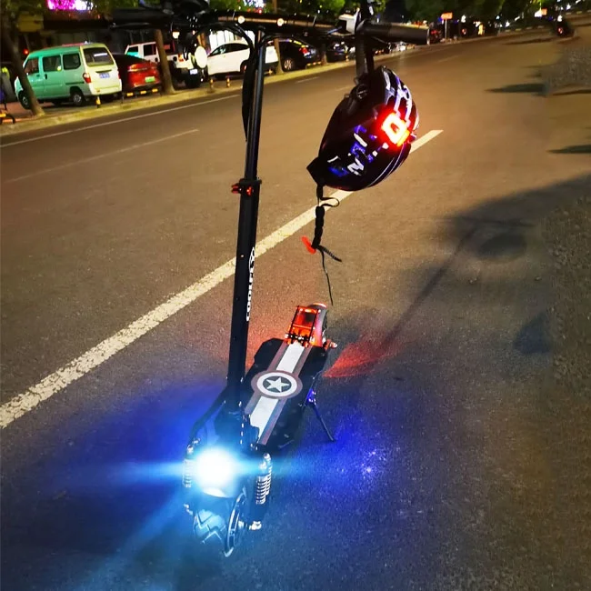 

Hot 52V 2000W 2600W electric scooter dual motor 10 inch wide tire electric scooter offroad with LEDsidelights for adults