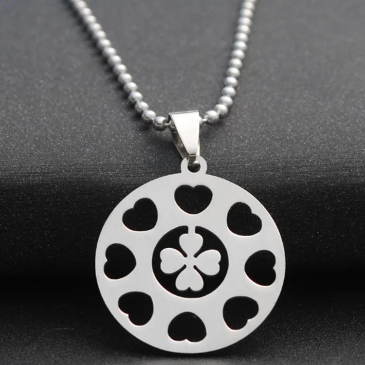 

Fashion necklace lucky clover Stainless Steel Jewelry Luxury necklace women