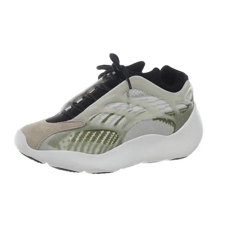 

2021 spring new 700v3 luminous sports running coconut shoes, Bright color,colorful,make your color sport shoes