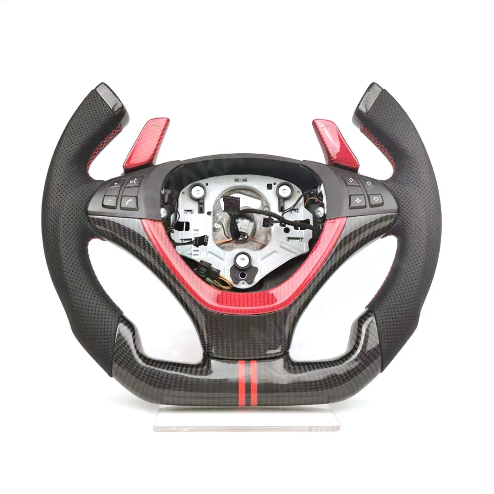 

Custom Alcantar-a Carbon Fiber Led Steering Wheel For Bmw M1 M2 M3 M4 M5 M6 F10 F18 F11 F12 Racing Wheel