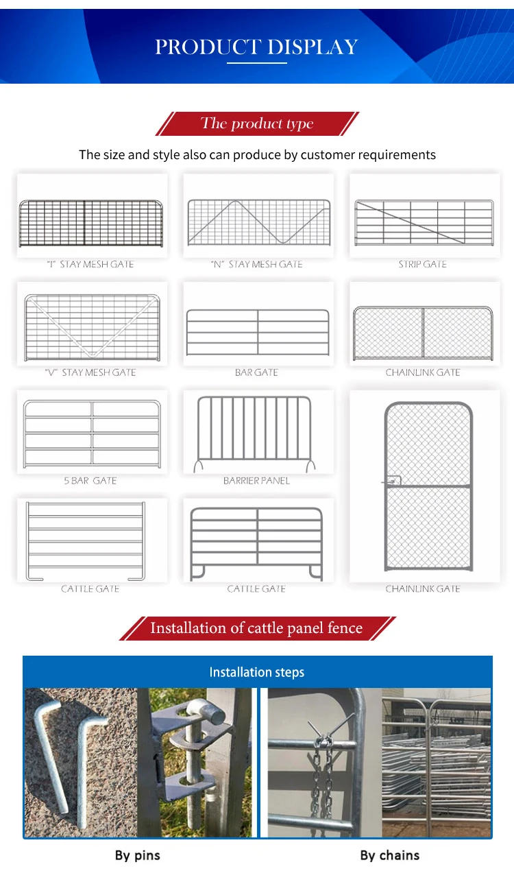 1.17m Galvanized Farm Gates