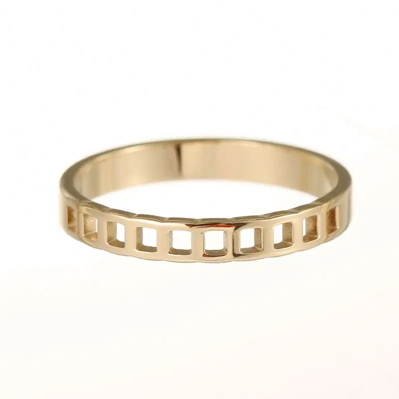 

Gold Plated Ring Hollow Roman Numeral Ring Personalized Jewelry