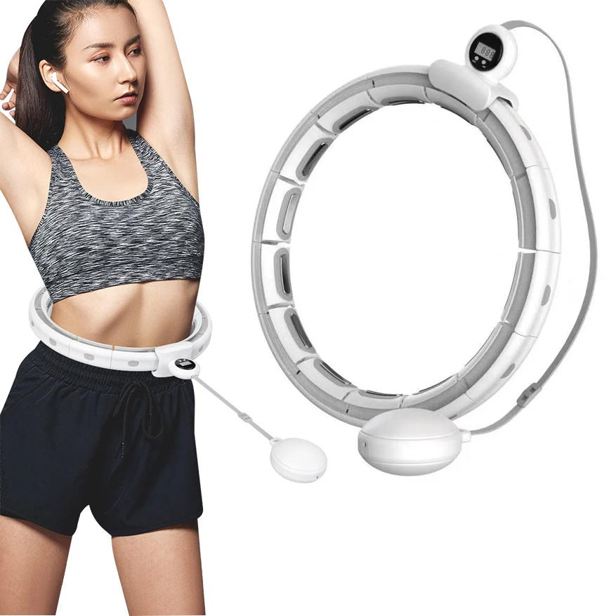 

2021 New Design Not Fall Intelligence Hula Smart Hoop Lose Weight Exercise Detachable Hula Ring