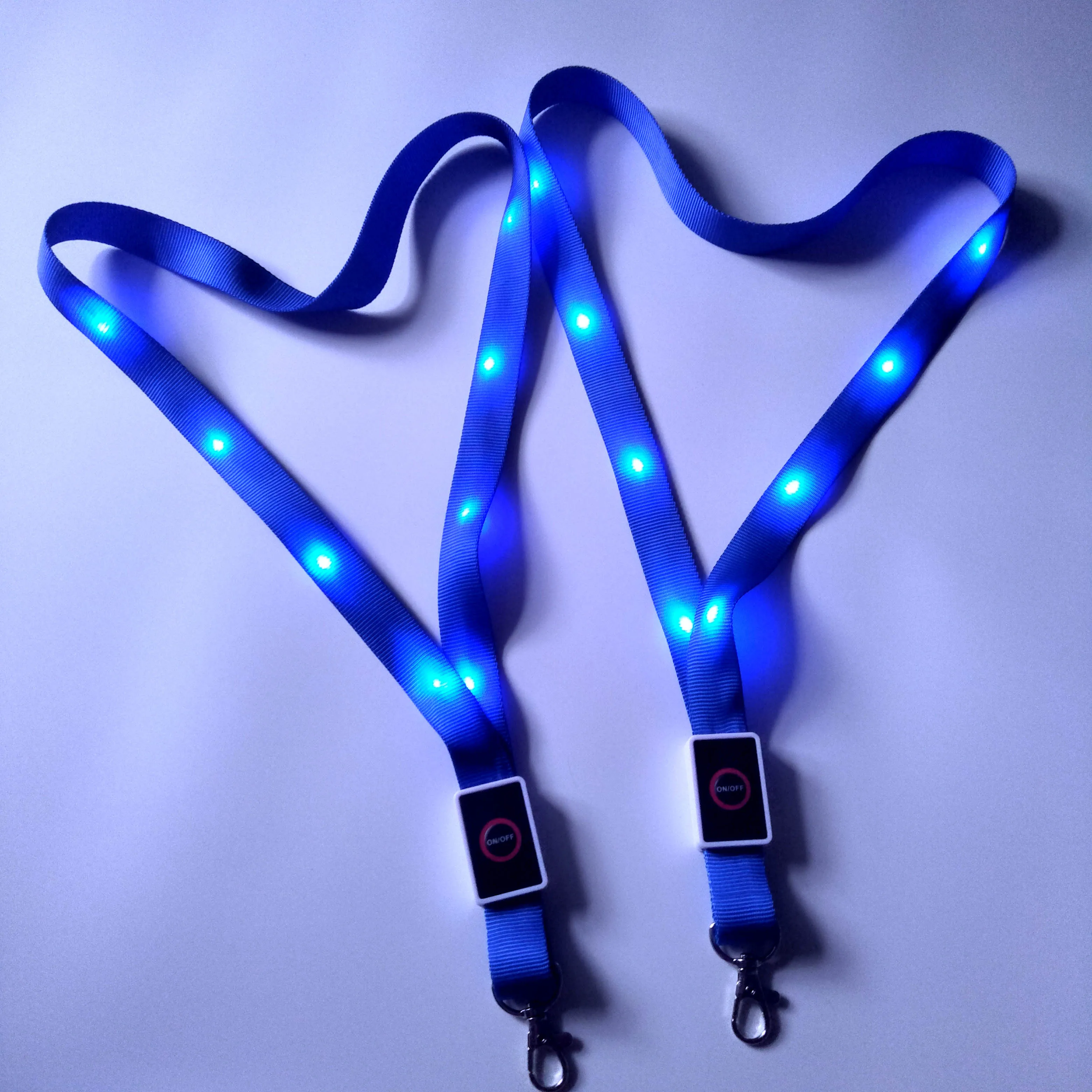 

Promotional Recycle Pet Edm Custom Remote Control Light Pink Blue Red Led Lanyard/Designer Luxury Wrist Car Lanyard In Bulk