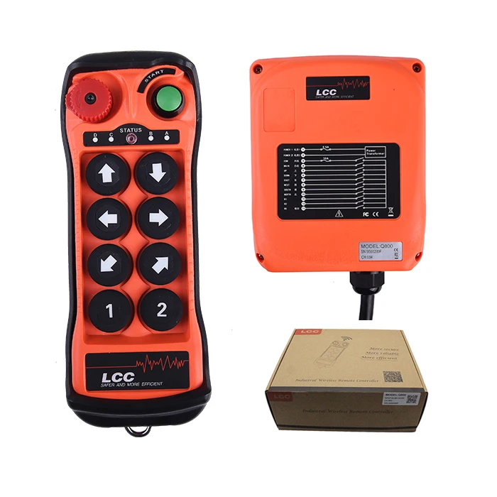 

Q800 220 volts hoist wireless radio transmitter and receiver industrial remote control