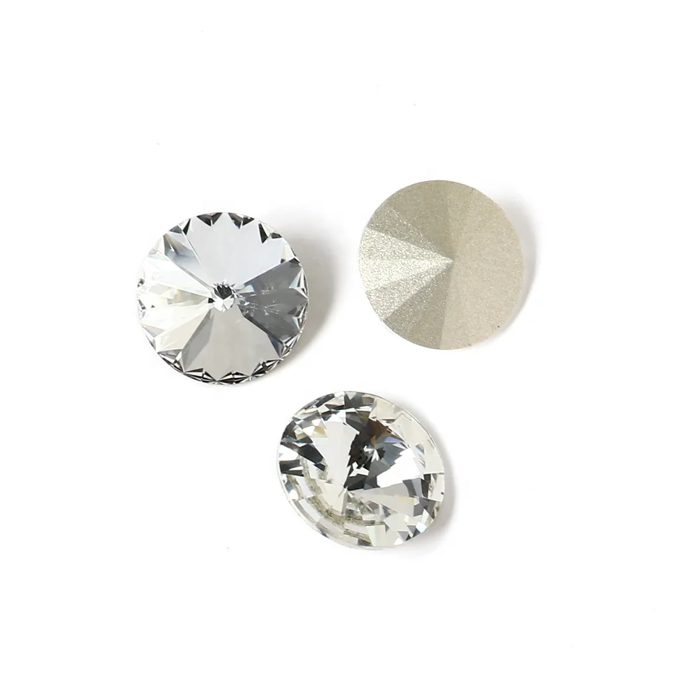 

Rivoli shape crystal fancy stone point back k9 crystal rhinestones wholesale loose crystal beads for jewelry garment accessories