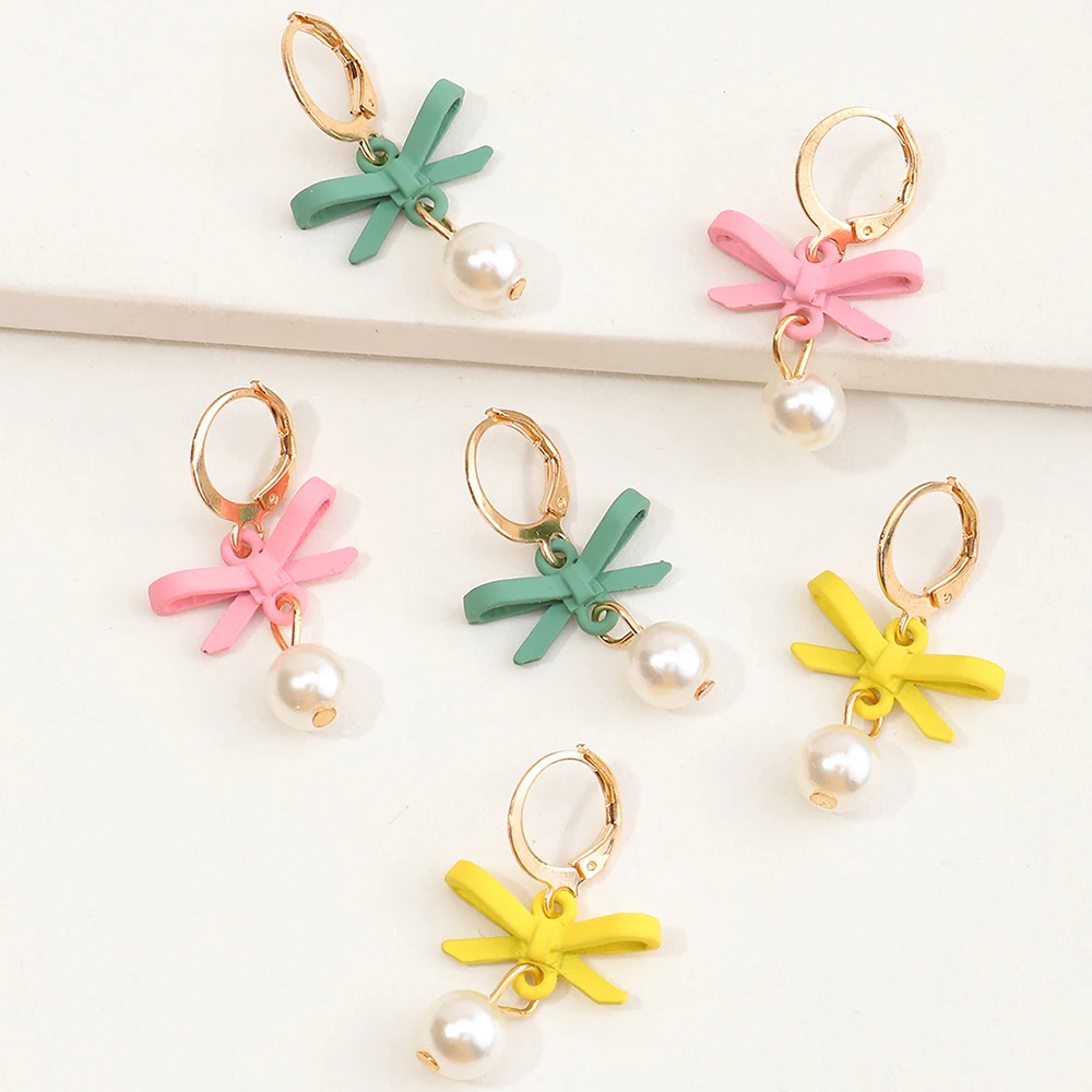 

Wholesale Fashion Colourful Butterfly Earing Charms Custom Pearl Earring Backing For Girls