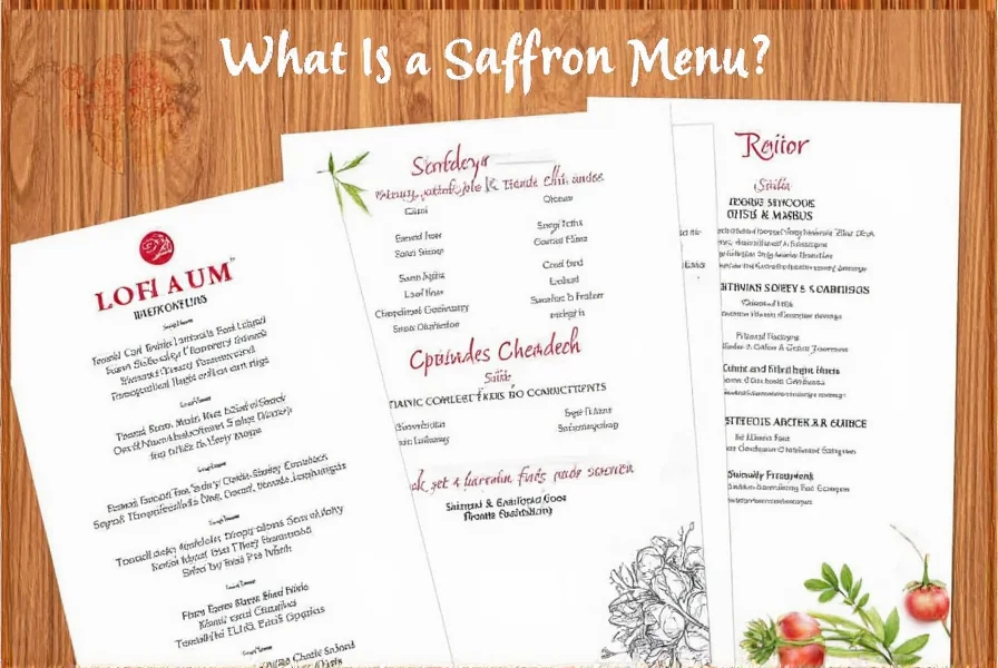 saffron menu