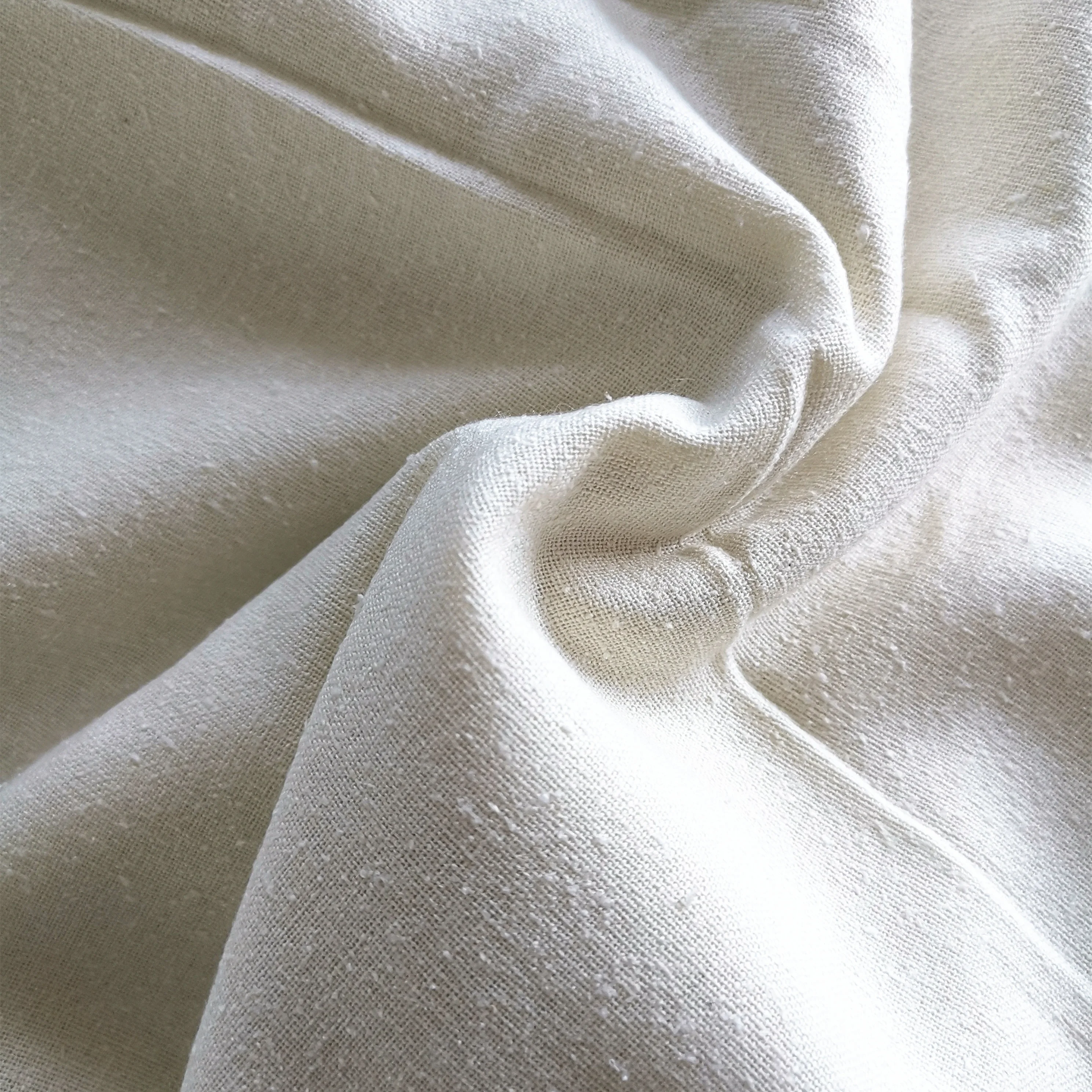 

the cheapest China silk noil fabric for underwear face clothing shirt silk cotton blend silk linen fabric