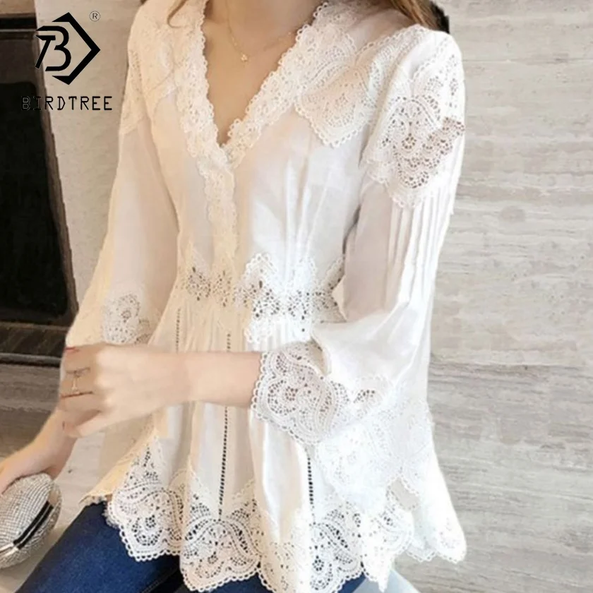 Venta al por mayor blusas con blonda Compre online los Venta al por mayor diseno de blusa de blonda Compre online