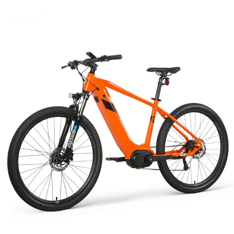 

Outstanding Quality 500W Electric Bike and Mountain Assist E-bike with Chainless Electric Bike Bicycle, Matte grey /high gloss orange / dark black