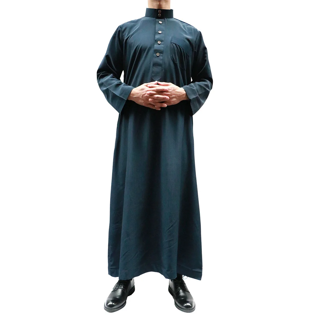 

Hot sale Muslim thobe for men solid color sells Pakistan Arab arabic thobe men, 1colors