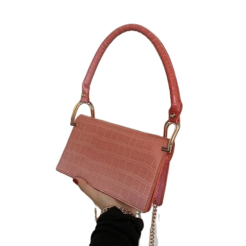 

Wholesale Women trendy purses Crossbody Shoulder Handbags Crocodile Stone Pattern leather Bag For Lady