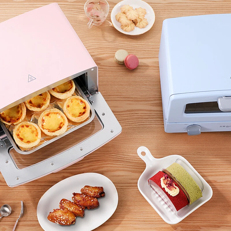 
Oven household multi-function mini fashion mini oven small oven 12 liters DL-3706 cherry blossom powder 
