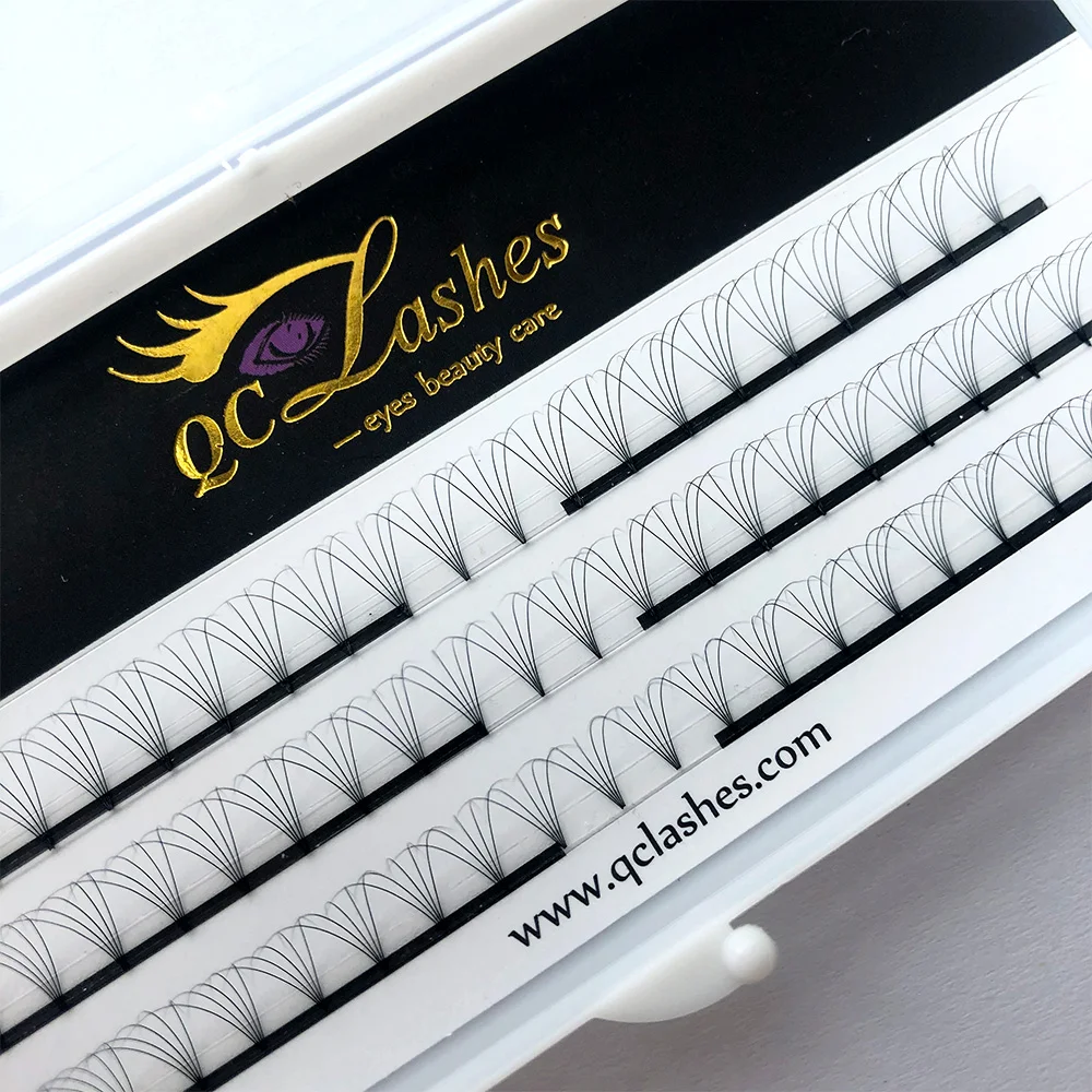 

5D Prefan Private Label Lashes Tape on Root Big Fan Eyelash Extension Big Fan Cluster Las Extension Supplies, Natural black