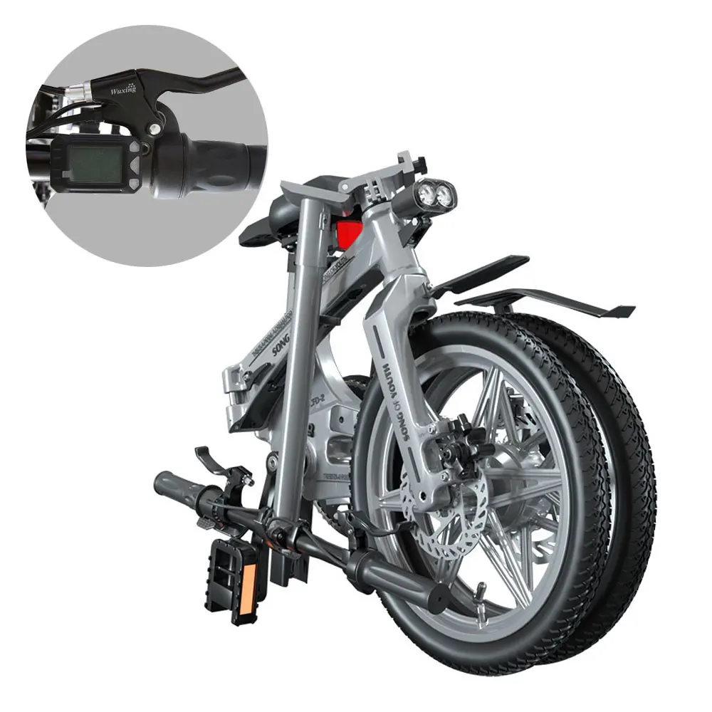 

Hot sale high-speed 250w 36v 16inch china black foldable ebike electric bike with long range