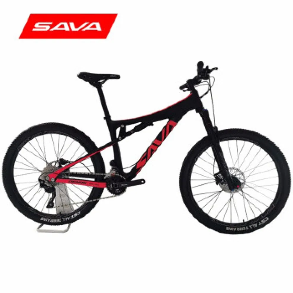 

Hot Sale Wholesale SAVA BARTON M6100-12Speed Carbon Fibe Full Suspension Mountain Bike