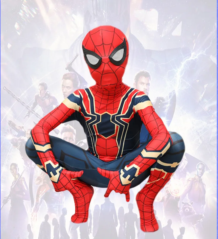 

High Quality Kids Superhero Suit Spiderman Costume Halloween Costumes Kids