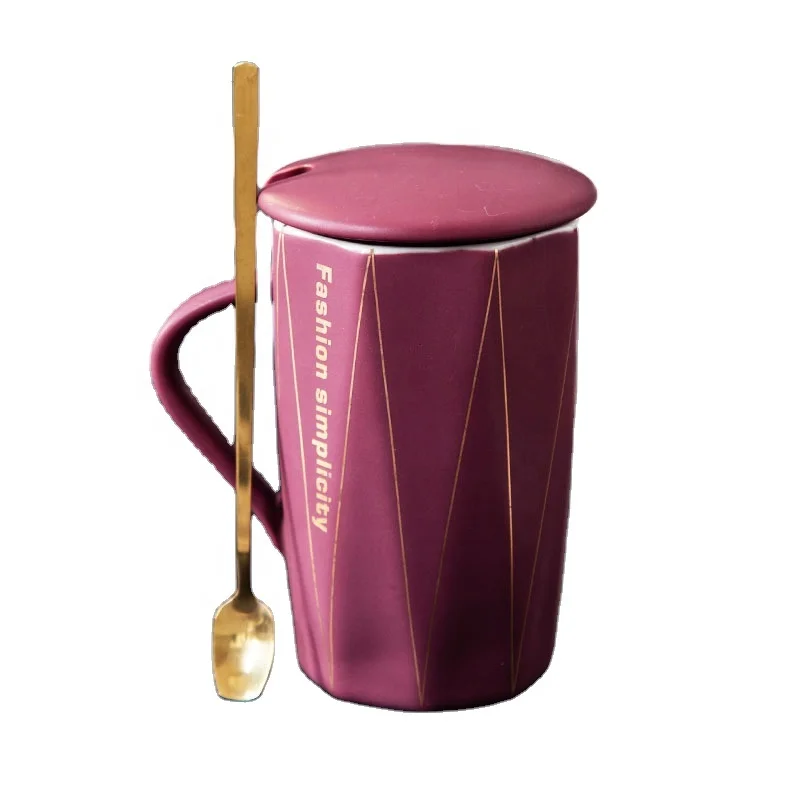 

Nordic Style Porcelain Ceramic Custom Logo Coffee Mug Ceramic Custom Mugs Coffee Cups Valentine's Day Gifts Couple Mug Gift Box, Black,grey,blue,red