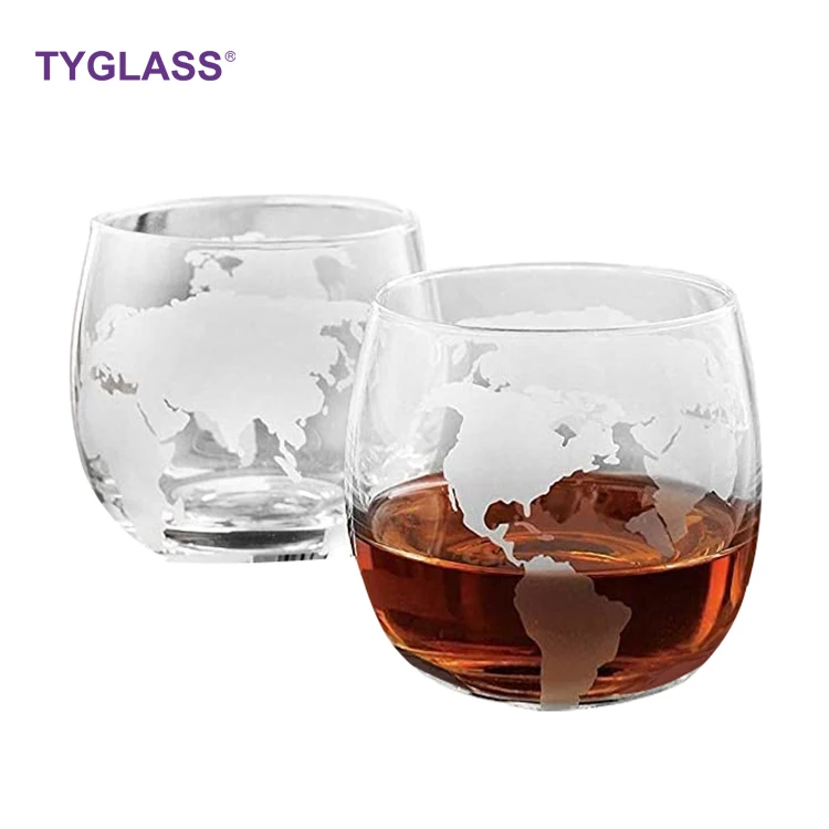 

Hot sale custom environmentally friendly borosilicate whiskey glass wine glass cup earth wine glass