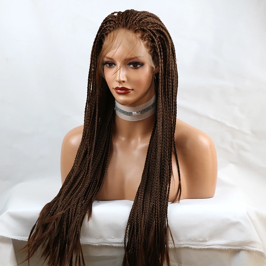 

Braided Synthetic Hair Heat Resistant Lace Front Wigs for Black Women