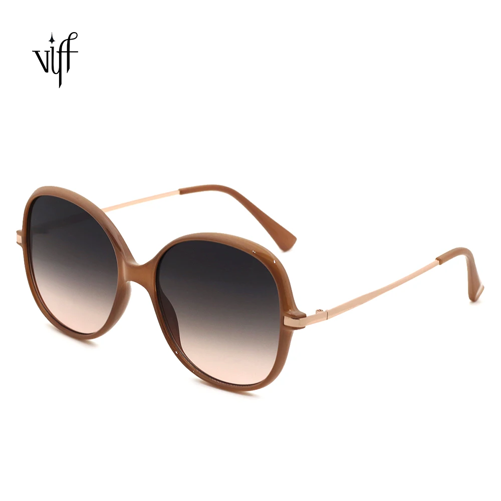 

VIFF HP20184 Vintage Oversized Women Sunglasses Hot Selling Big Frame Female Ladies PC Sun Glasses Sunglass