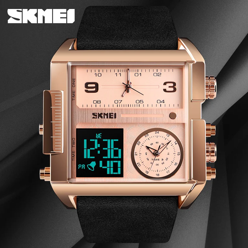 

SKMEI 1391 digital wristwatches luxury watches men wrist watch leather band, 10colors