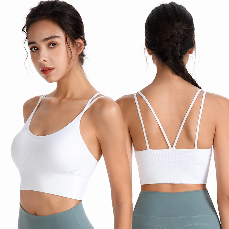 

High Quality Wholesale Gym Wear Yoga Sports Bra Women Cross Back Cross Sports Bra Tank Top Vest Yoga Sports Bra Wear