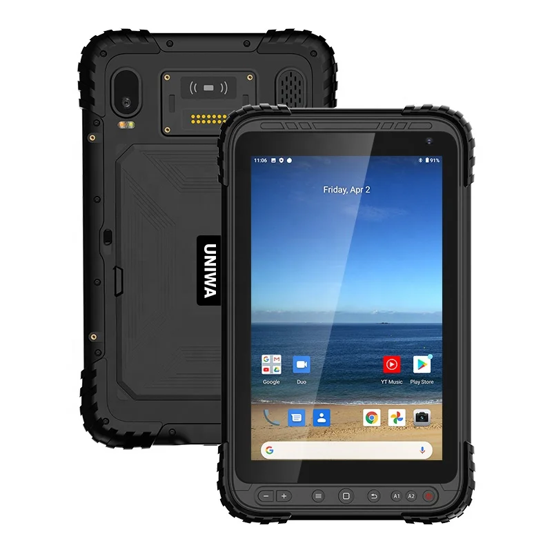 

Android 10 IP67 Waterproof 4GB RAM 64GB ROM Big Battery QCOM P888 Rugged tablet NFC 8.0 Inch