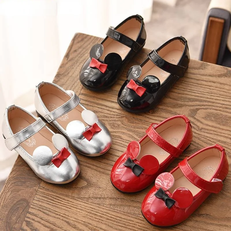 

Girls Baby Soft Shoes PU Leather Flat Shoes Girls Kids Casual Flat Shoes Autumn Girls Cute Princess Shoes
