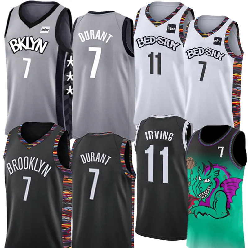 

7 Kevin Durant Jersey 11 Kyrie Irving Basketball Jerseys Embroidery Logos