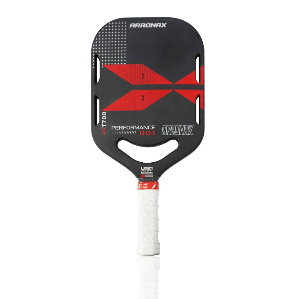 Professional Custom Custom Oem Carbon Fiber Graphite 10/12/16mm Pickleball Paddle Red Smile Bilateral Model Get USAPA Approved